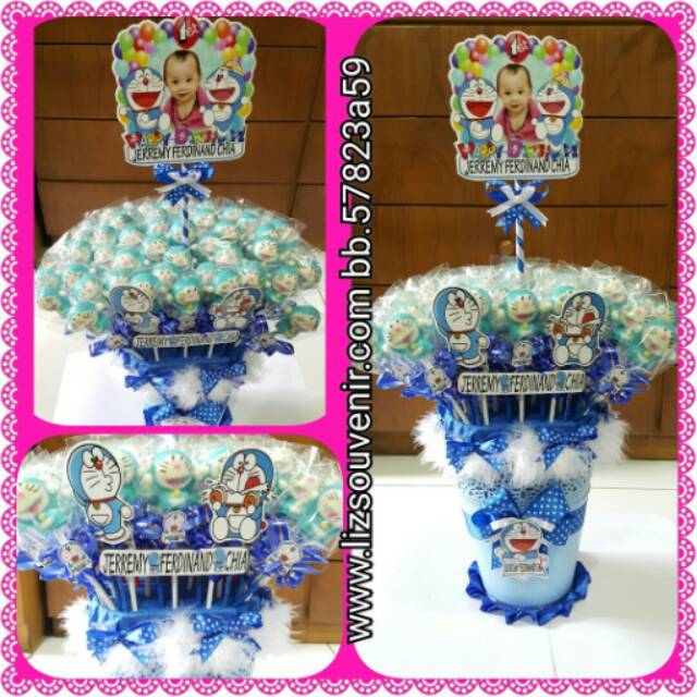 

Coklat doraemon & wadah