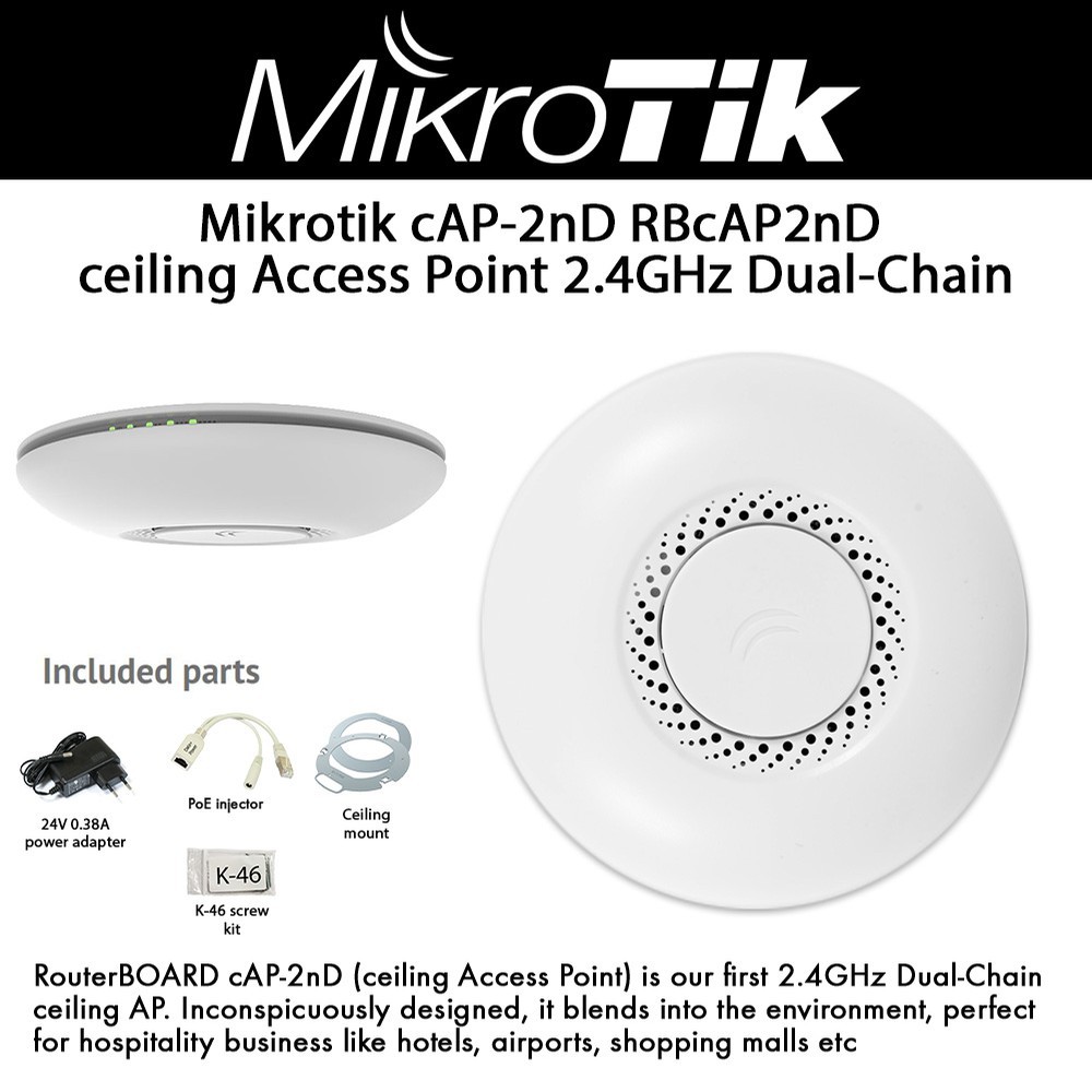 Mikrotik RBcAP2nD Wireless Indoor