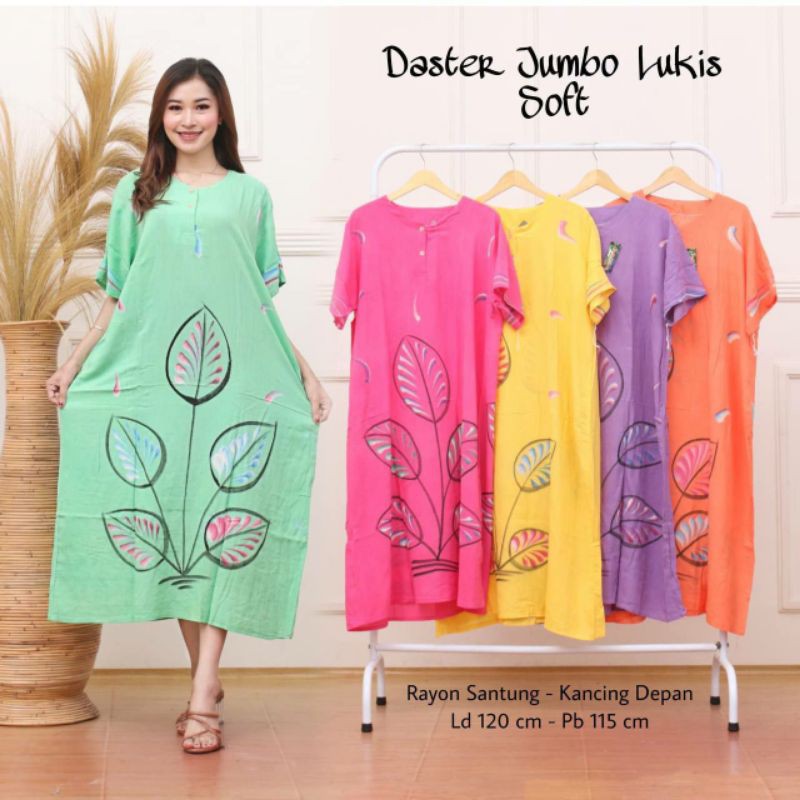 GROSIR DASTER RAYON BATIK KEKINIAN DASTER JUMBO LUKIS DOFT LD 120