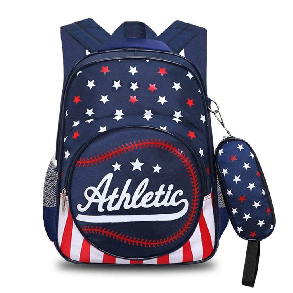 BDKR_TAS - TAS ANAK / TAS RANSEL ANAK / TAS SEKOLAH / TAS ANAK MOTIF BASEBALL / BACKPACK KOREAN