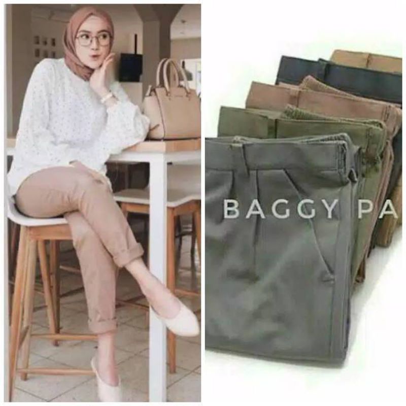 Baggy pants wanita | Celana baggy pants | Baggy pants premium
