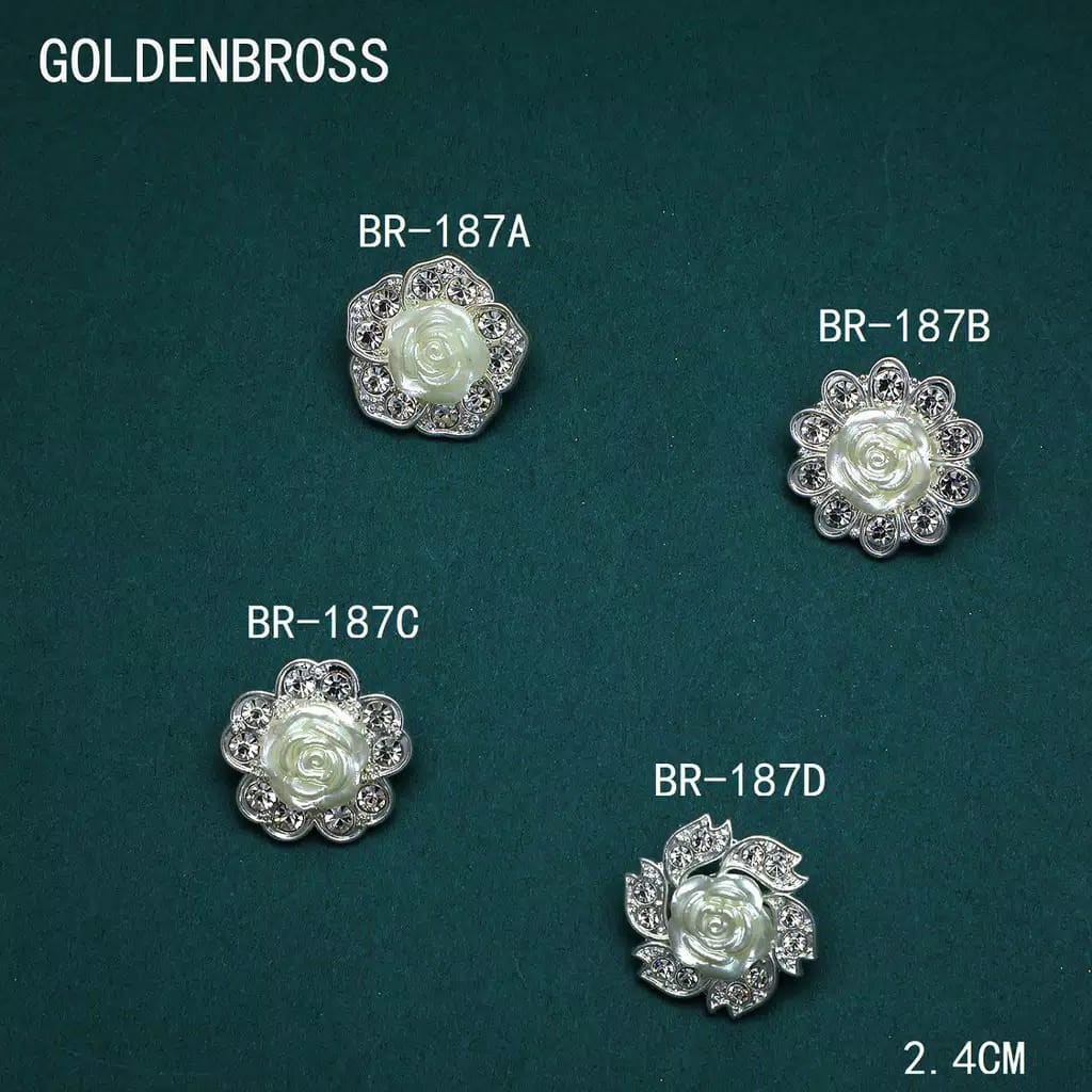 Bros mawar Kecil / bros mini/ bros bunga/ bros hijab