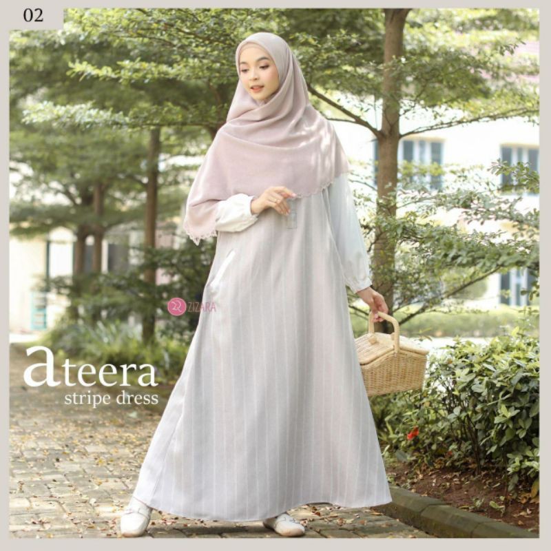 Ateera Dress motif stripe by Zizara