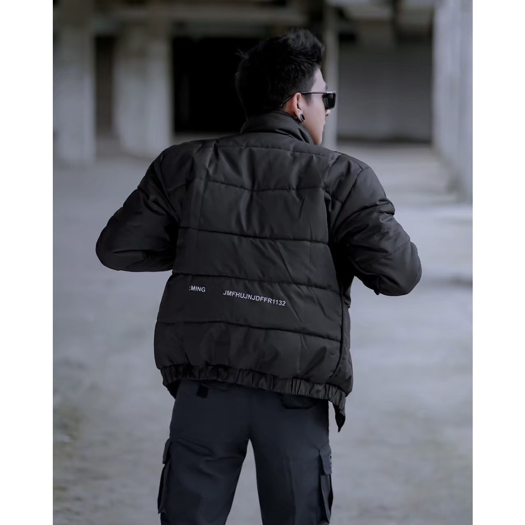 JAKET PARASUT KEMBUNG PRIA BIG SIZE PUFFER TEBAL OUTDOOR WATERPROFF