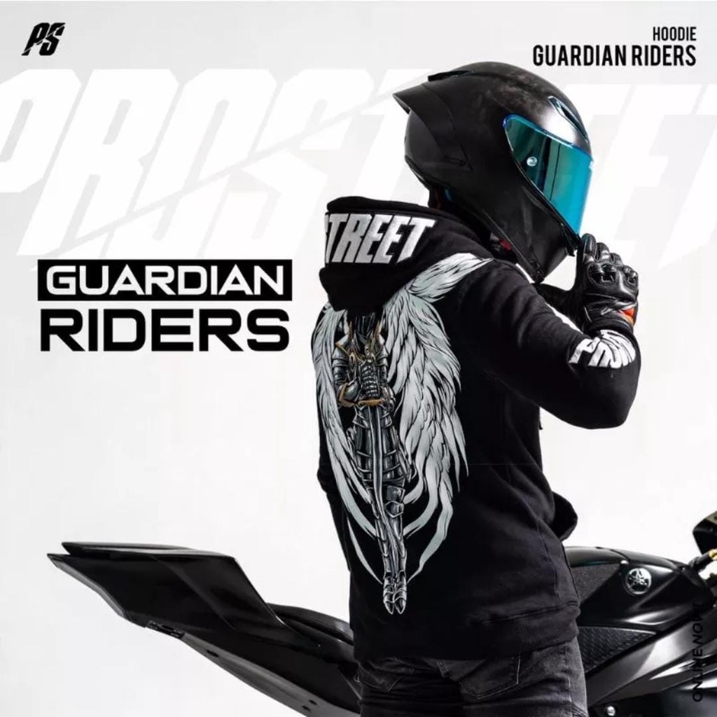 COD - Jaket Hoodie PROSTREET GUARDIAN RIDERS Original Distro Bahan Tebal Motip Pulprint Unisex