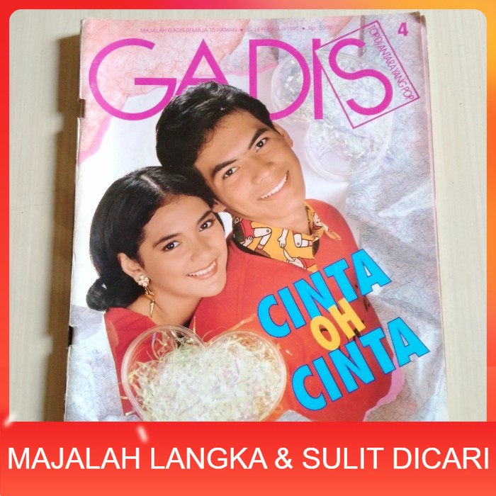 Majalah GADIS No.4 Feb 1993 ATALRIK SYACH & AIMEE (RARE ITEM). Langka