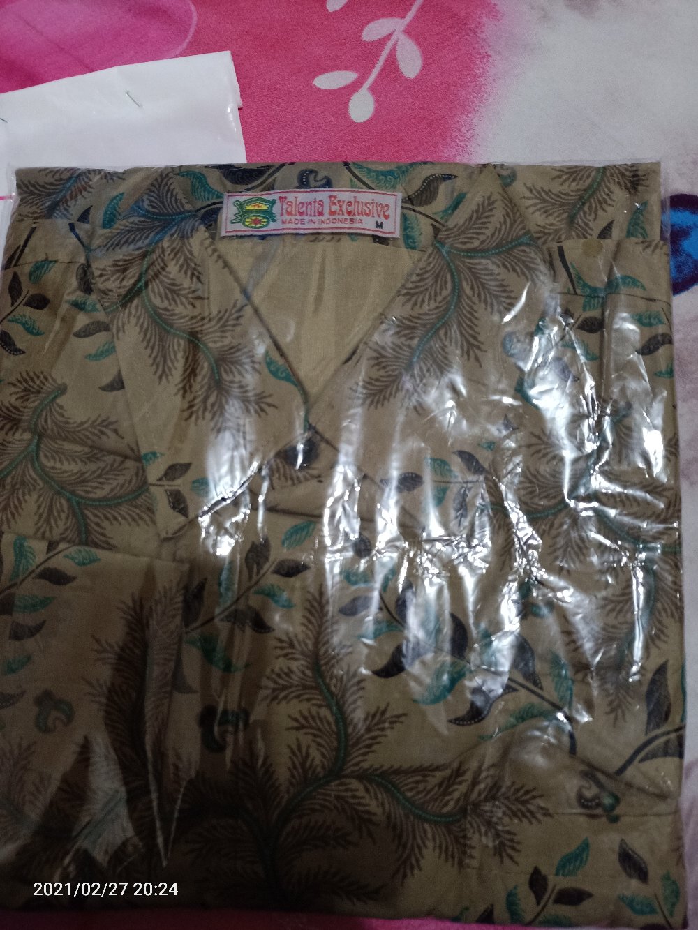 Kemeja Batik Prabu Bahan Katun Baturaden Reguler Fit A585