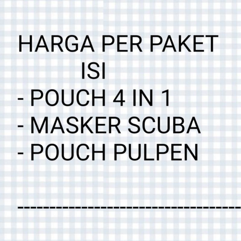 (PAKET)  Pouch 4in1 New Normal + Pouch pulpen + MASKER FASHION SCUBA WARNA HITAM. SY1504