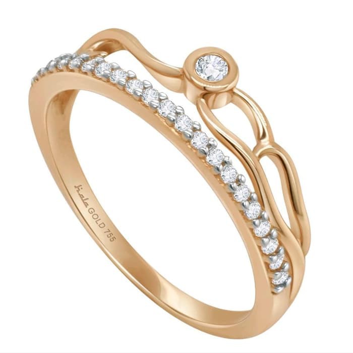

Dominique Jewellery-Cincin Batik Collection Hala Gold 75% SNI 3WZ1397