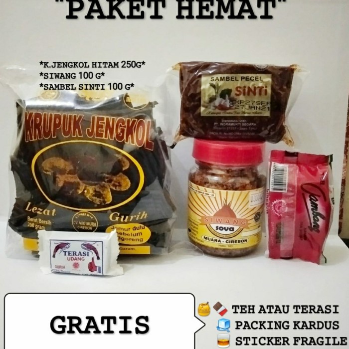 

MURAH SUPER HEMAT Krupuk jengkol black siwang sambel pecel sinti