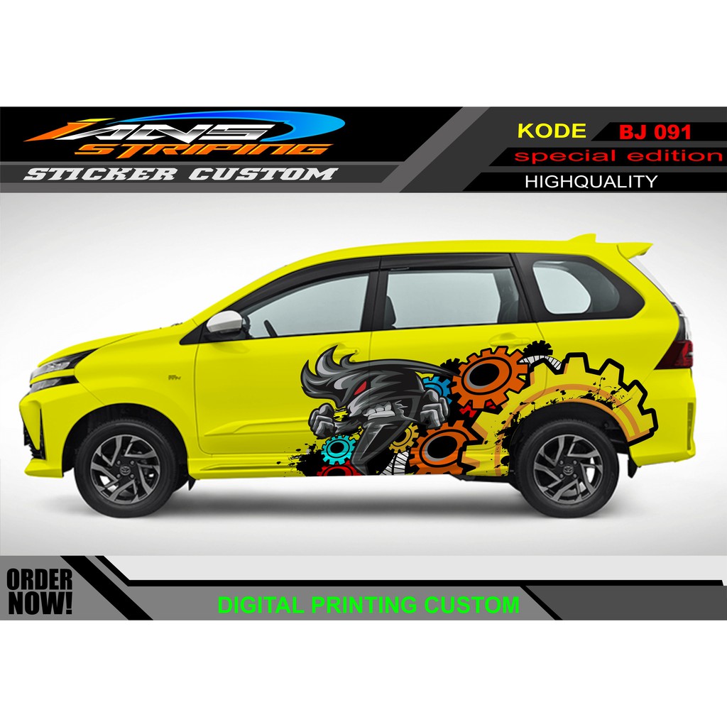 STICKER DECAL MOBIL AVANZA XENIA ANIME