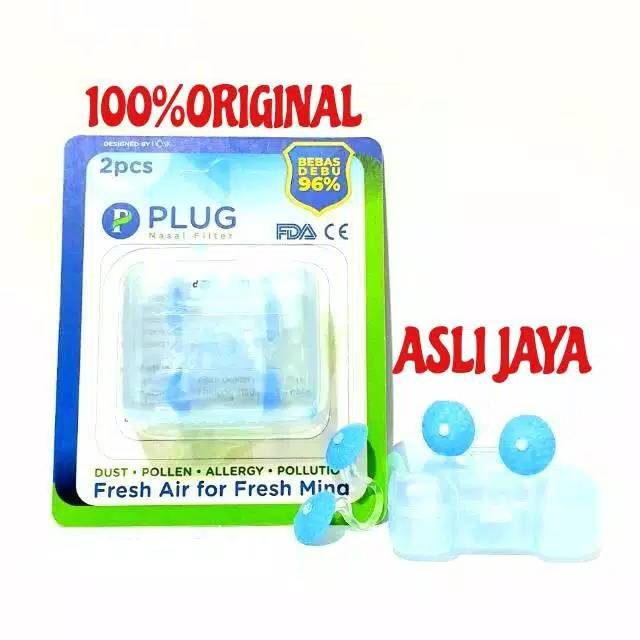 Plug Nasal Masker Hidung filter Bebas Polusi Isi 2
