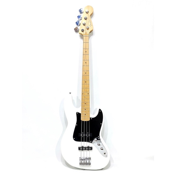 Bass Listrik Elektrik Merk Fender Jazz Bass Warna Putih Bonus Kabel Jack Jakarta Murah