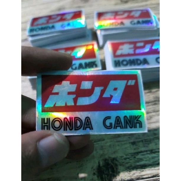 STIKER STICKER HONDA GANK PRINCUTT HOLOGRAM