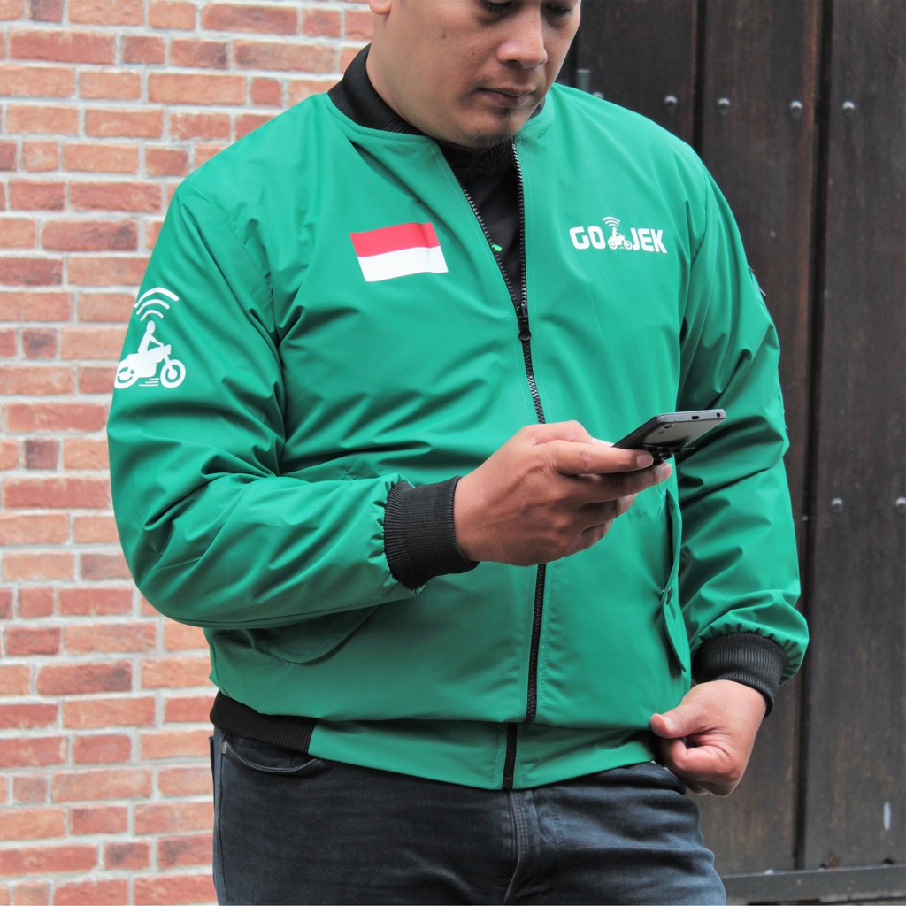 JAKET BOMBER GOJEK HIJAU B23