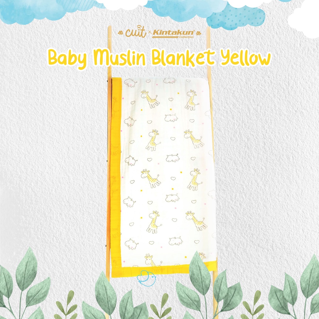 Kintakun Selimut Bayi Halus Lembut Muslin Blanket 110 x 110