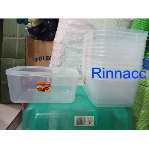 Kotak Makan Plastik 1800mL Sayur Tempat Penyimpan Serbaguna Wadah Transparan Toples Kotak Lunch Box
