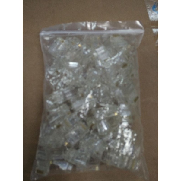 Konektor RJ45 Cat5e Connector Biasa isi 100 pcs