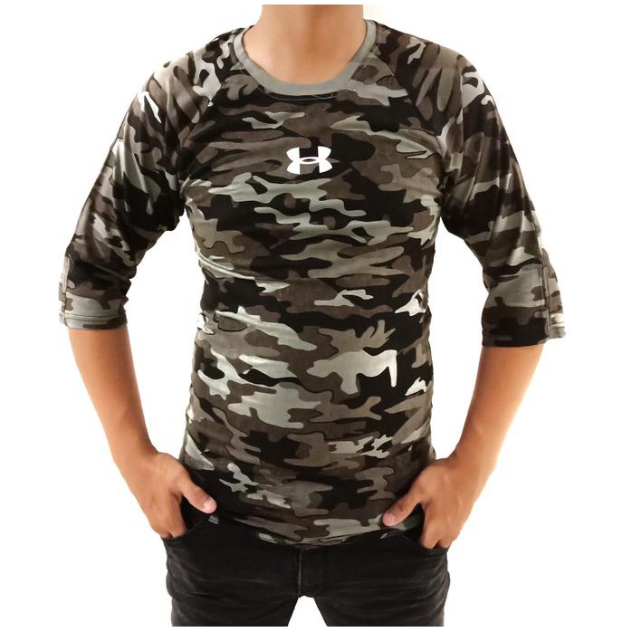 Stok Terbatas Baju Kaos Raglan Reglan Army Doreng Camo Tentara Loreng Bape Shark