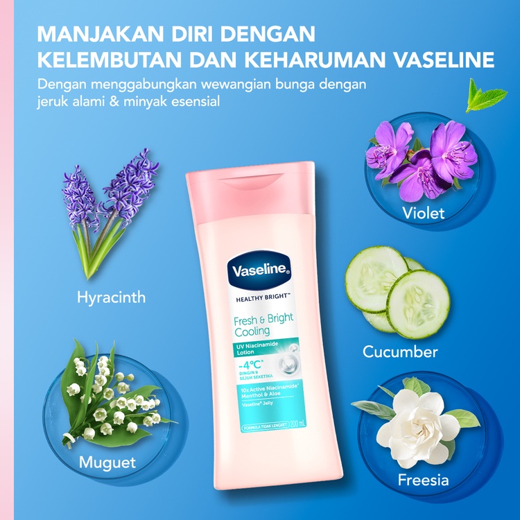 VASELINE HELATY WHITE BODY LOTION 200ML