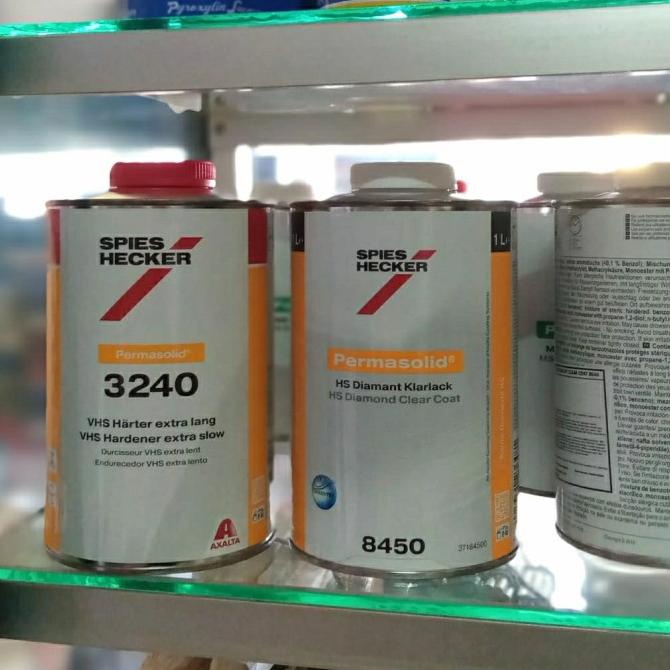 Clear vernis spies hecker Hs ukuran 1/4 dan hardener 100 ml Termurah