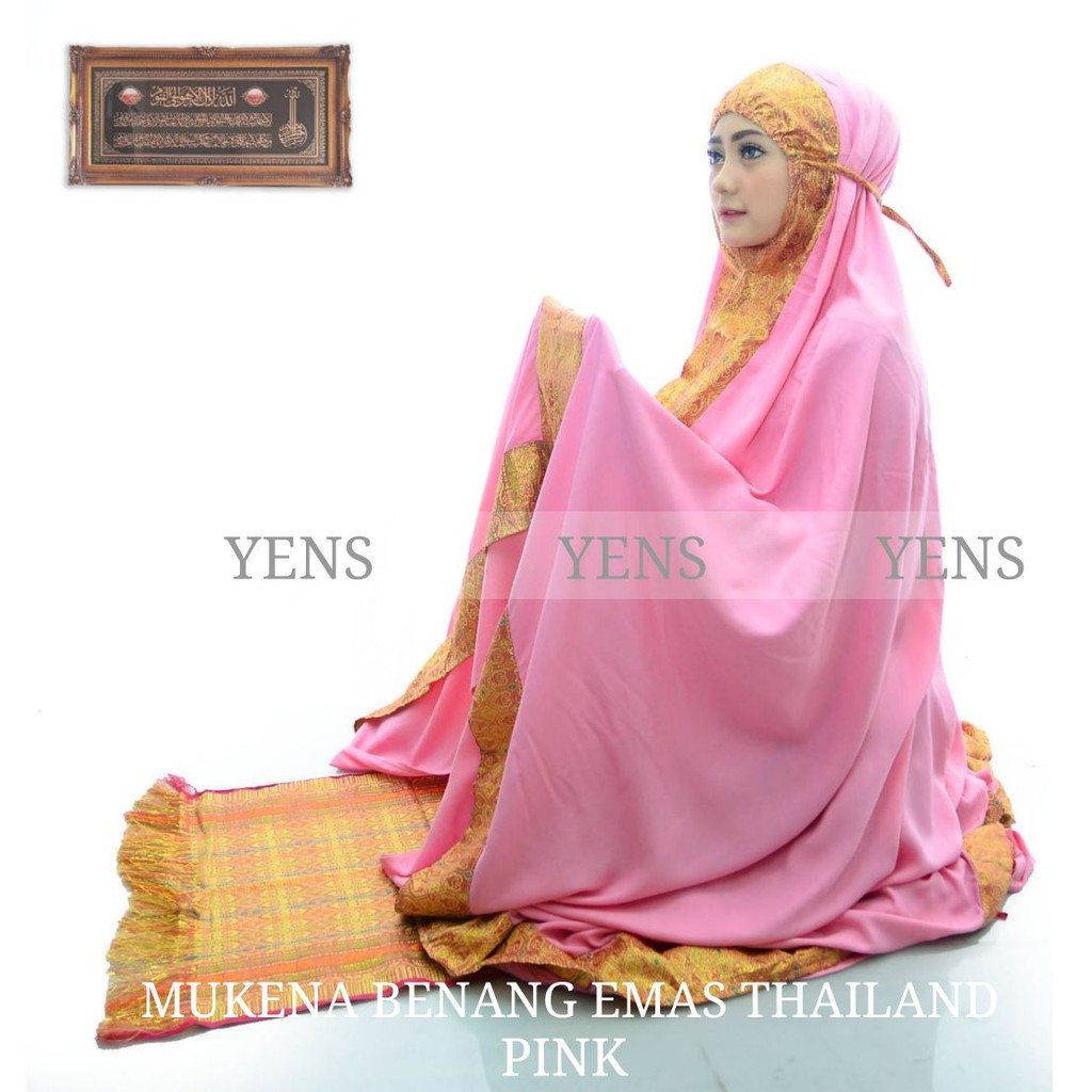 MUKENA SONGKET BENANG EMAS THAILAND EXTRA ORI BY YENS