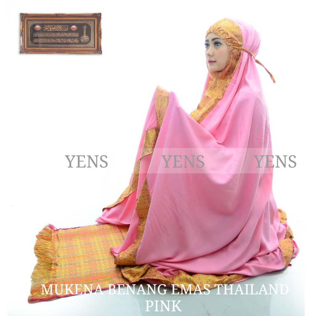 MUKENA SONGKET BENANG EMAS THAILAND EXTRA ORI BY YENS