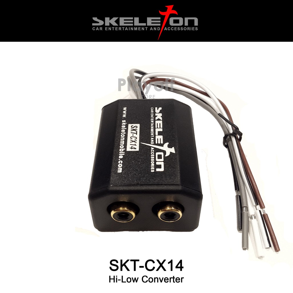 High to Low Converter RCA 2 Channel HI Low Skeleton SKT-CX-14