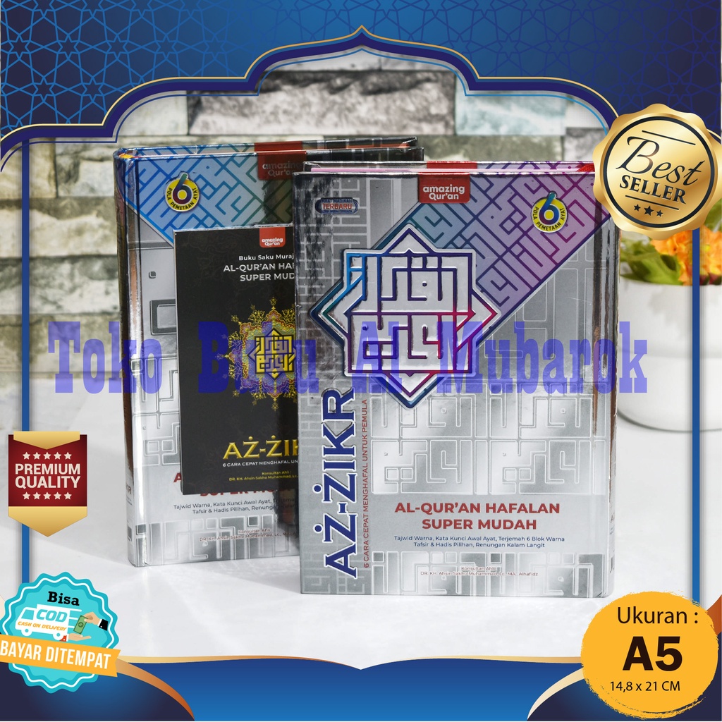 Al-Quran Untuk Hafalan Super Mudah Az-Zikr A5 Metalizing Plus Buku Saku Murazaah (Amazing Quran), Al