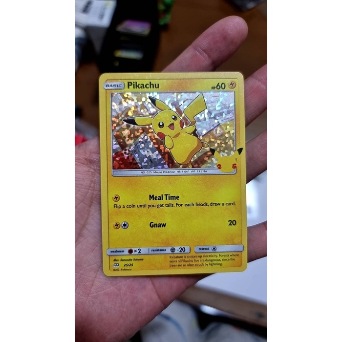 Pikachu - 25/25 - 25Th Anniversary Holo Promo Mcdonalds 25Th Anniversa