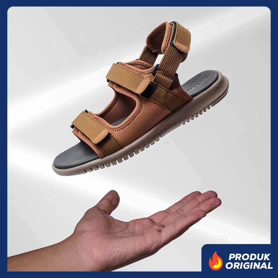 BIONIC TAN ORIGINAL x FOOTSTEP Sandal Casual Pria Sendal Gunung Kasual Jalan Santai Harian Main Hangout Lebaran Fashion Distro Remaja Traveling Outdoor Premium Travelling Footwear Tali 2 Strap Big Size Jumbo Ukuran Besar 44 Keren Terbaru Kekinian Branded