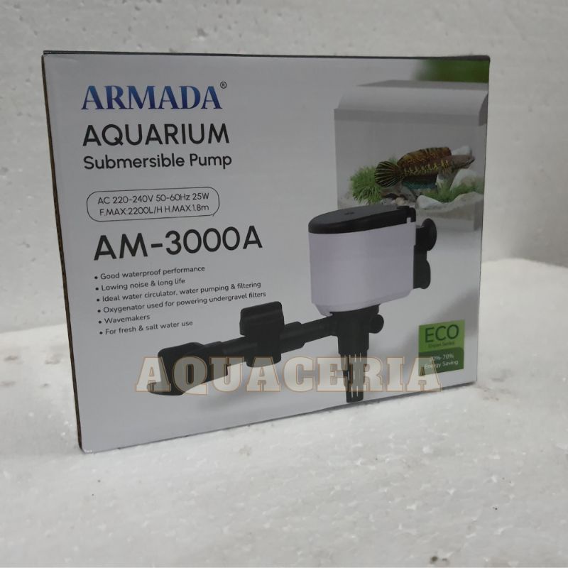 Mesin pompa celup aquarium ARMADA AM 3000 A Powerhead aquarium 1M - 2M
