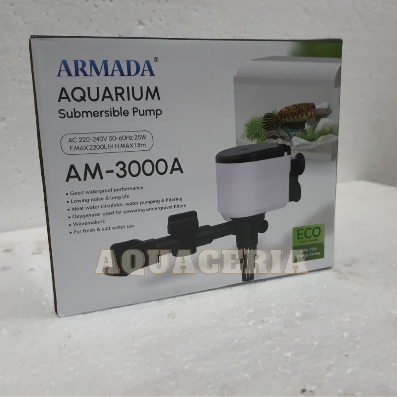 Mesin pompa celup aquarium ARMADA AM 3000 A Powerhead aquarium 1M - 2M