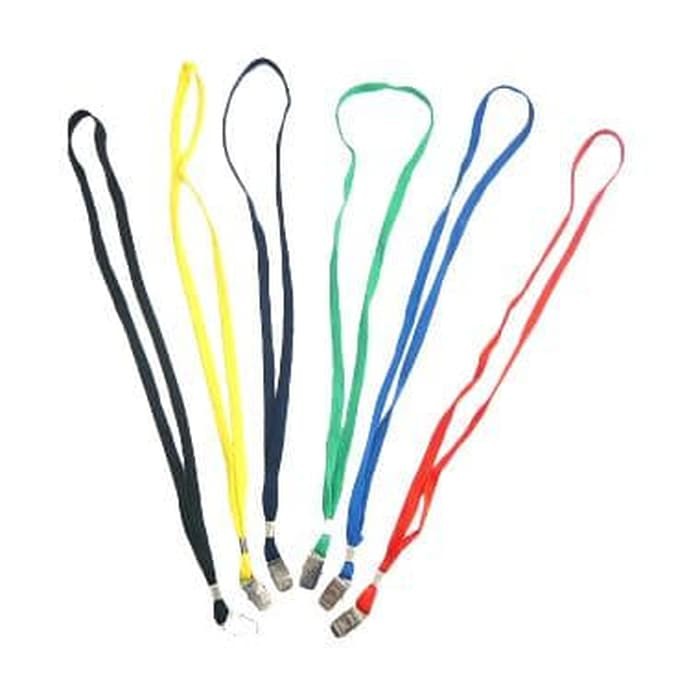 

100 biji Tali ID Lanyard 1 cm Besi