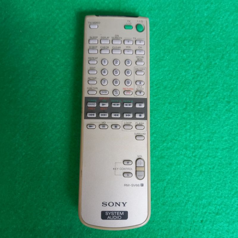 Remote SONY System Audio Original . RM - SV66 .