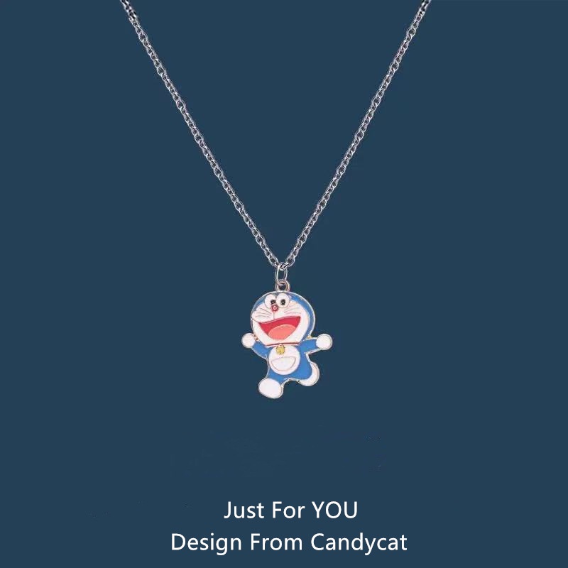 Tinker Bell kalung happy seri DORAEMON pendant Pasangan lucu kreatif pria dan wanita mahasiswa kartu