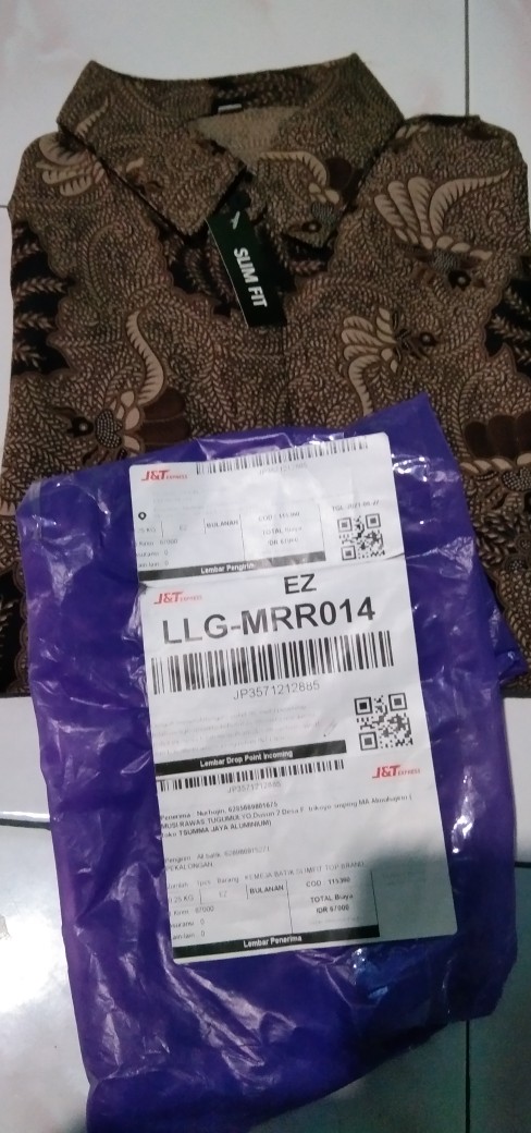 Kemeja Batik Slimfit Top Brand