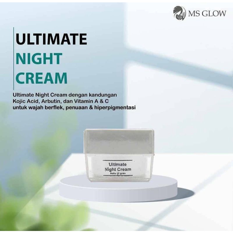 Ms Glow Night Cream Original Ultimate (Flek Hitam)