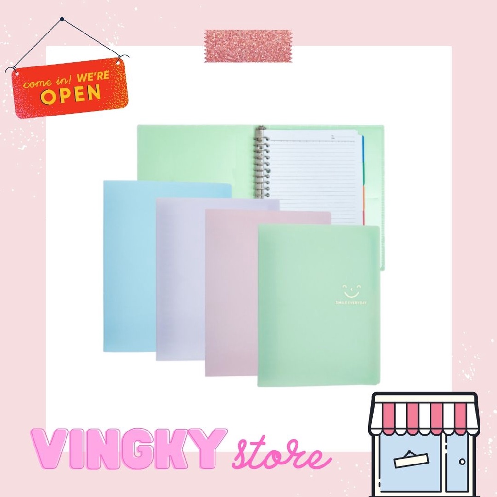 

Binder Note Joyko Pastel A5 - MHPTSM - M517 ( Smile )