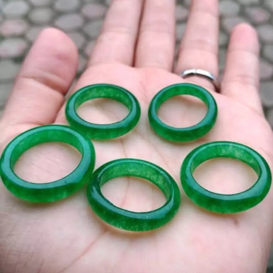 Cincin batu giok aceh untuk kesehatan pria dan wanita {BISA COD}