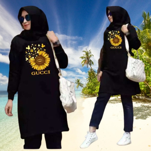 TUNIK WANITA/TUNIK WANITA DEWASA/TUNIK WANITA MUSLIM TERBARU 2021/MOTIF BUNGA GG