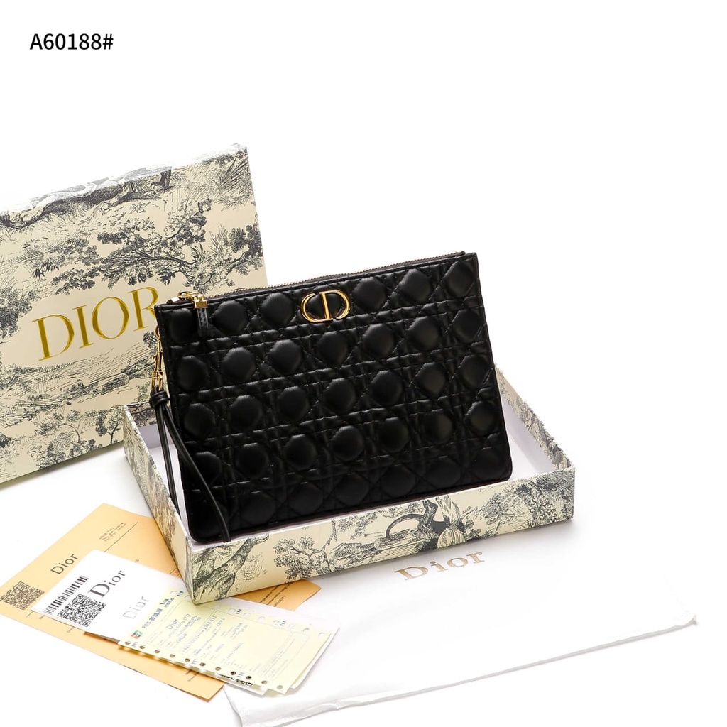 D Large Caro Daily Pouch With Gold Hardware  A60188