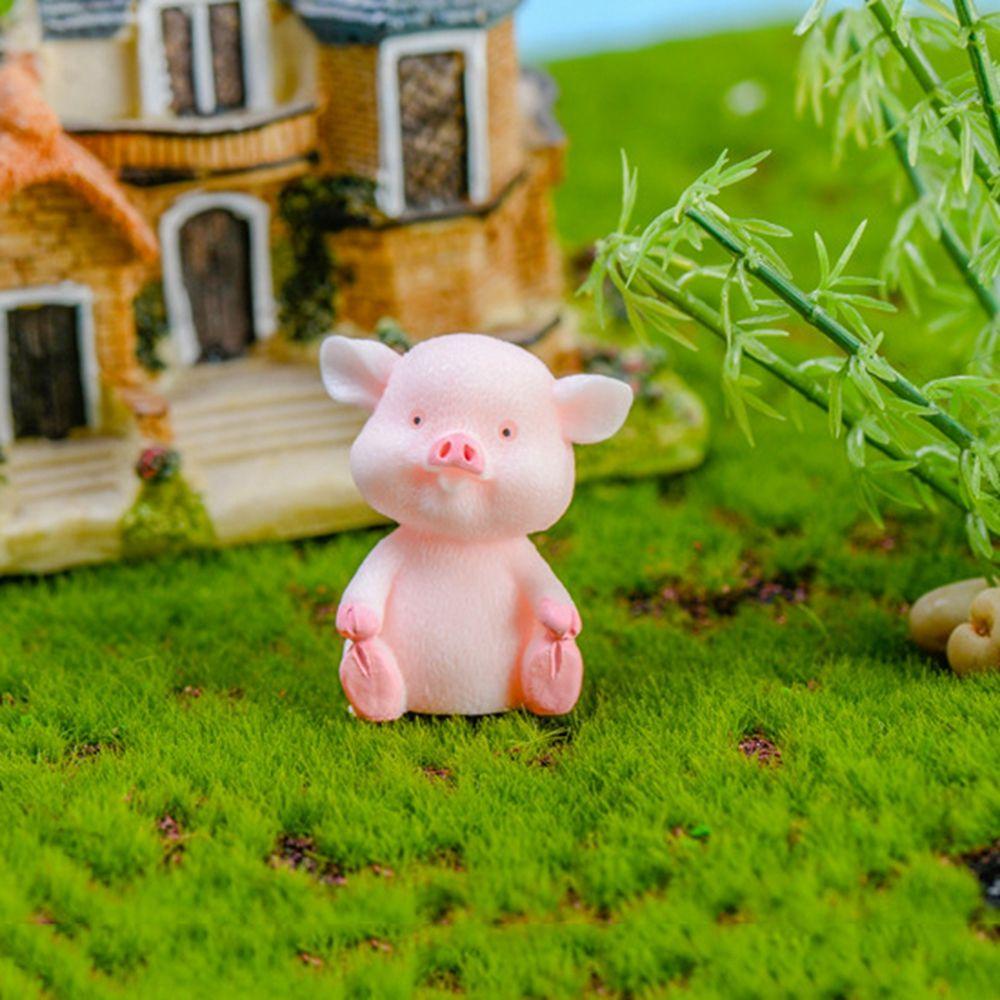 Patung Agustina Ornamen Lucu Craft Animal Resin Model Microlandscape