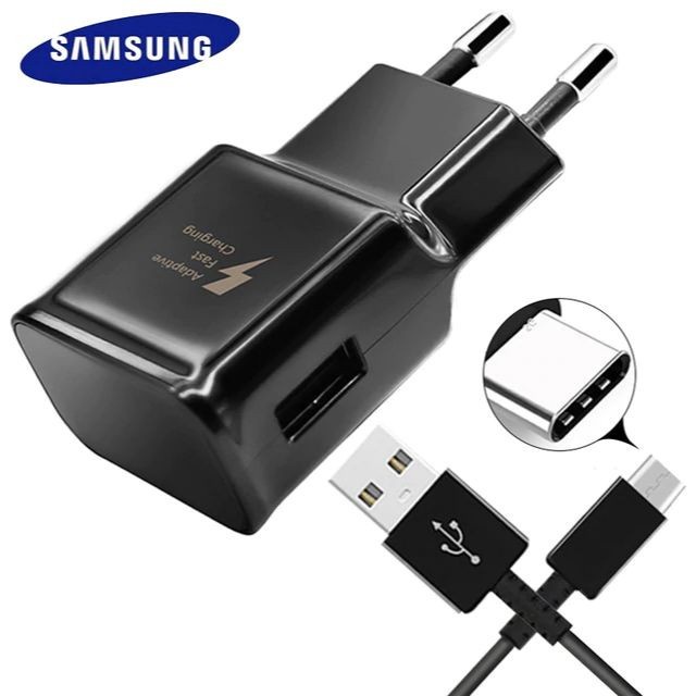 CHARGER SAMSUNG TYPE C ORIGINAL 100% FAST CHARGING SAMSUNG S10 S10+ S8 S8+ S9 S9+ NOTE 8 NOTE 9 - FA