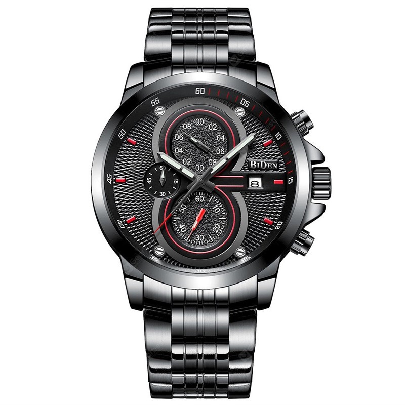 Biden Watch 0085 Chrono Black Jam Tangan Original