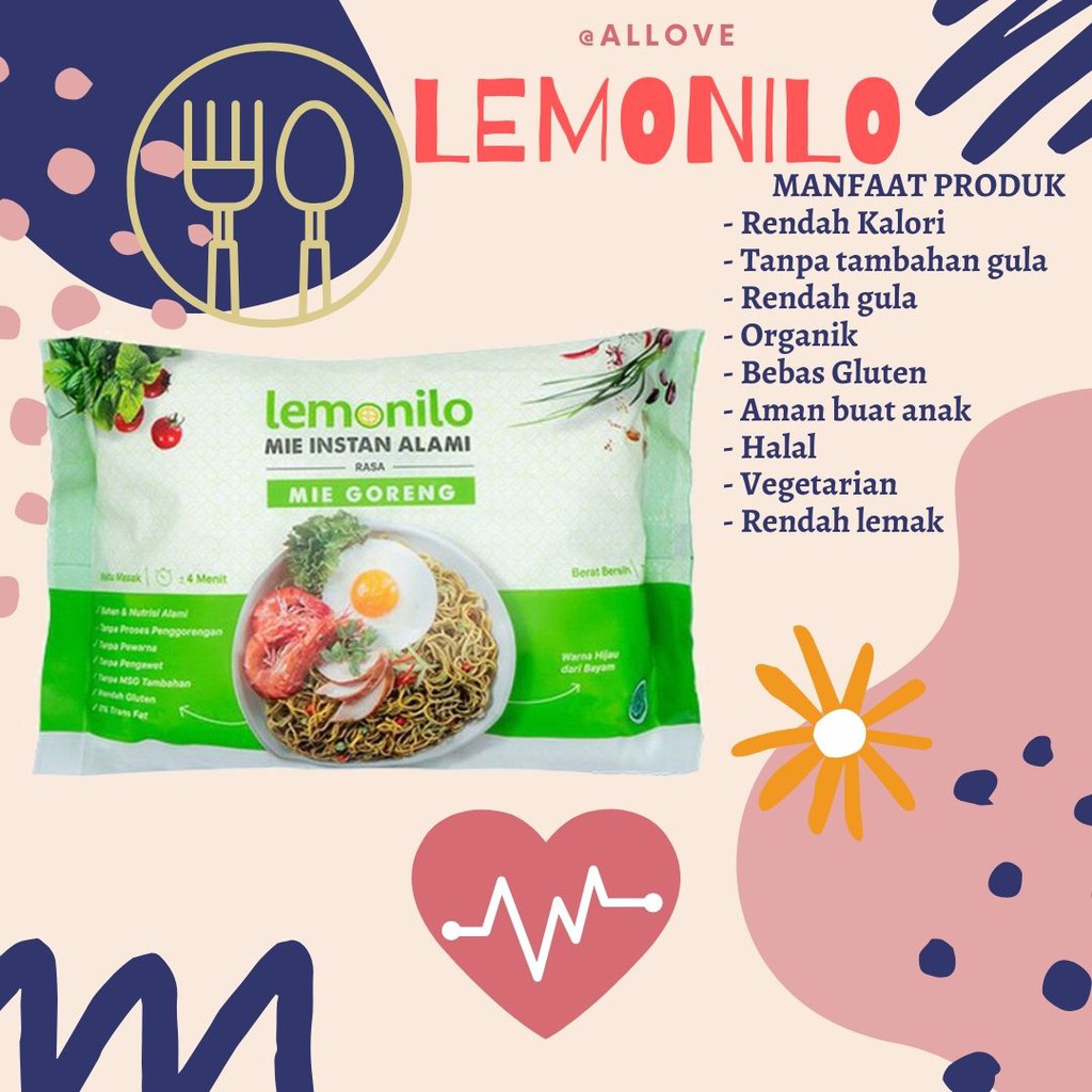 Mie Lemonilo Mie Sehat Mie Instan Alami Lemonilo Lemonilo Mie Goreng Mie Organik Shopee Indonesia