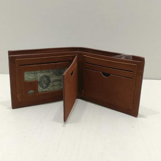 Dompet Pria Kulit Sintetis Ukuran Mini Kecil