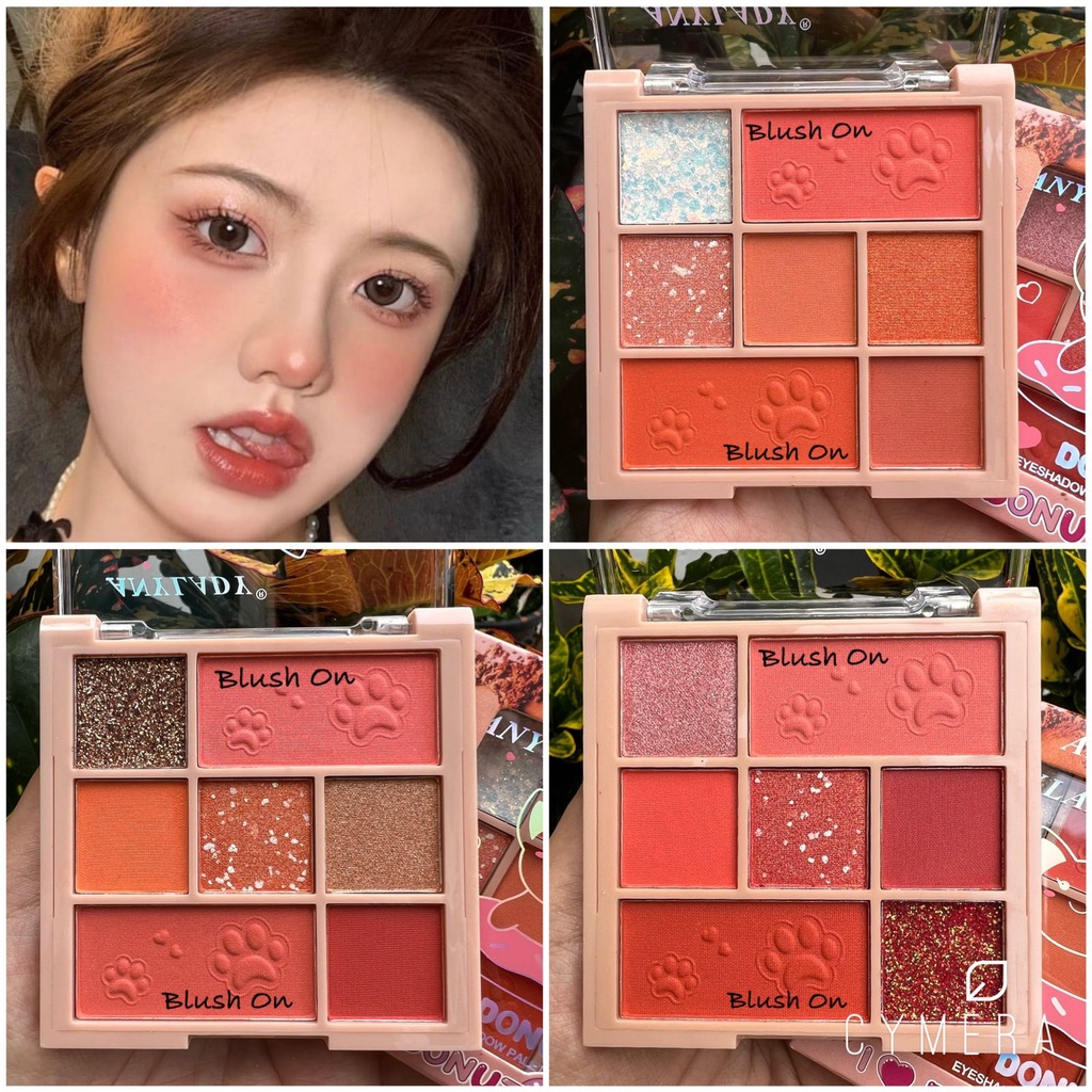 PROMO COD - ANYLADY I LOVE DONUTS Eyeshadow & Blusher Palette 819C / Perona Pipi