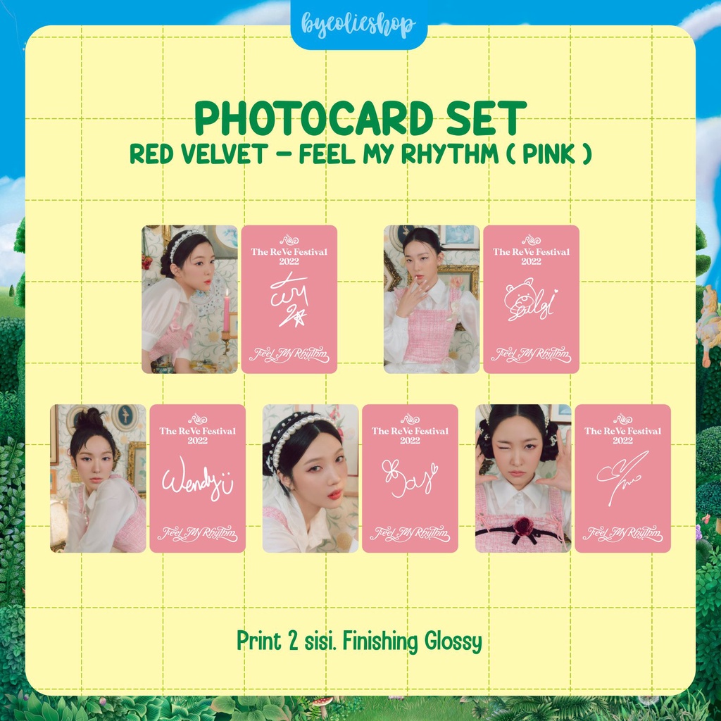 PHOTOCARD UNOFFICIAL RED VELVET - FEEL MY RHYTHM