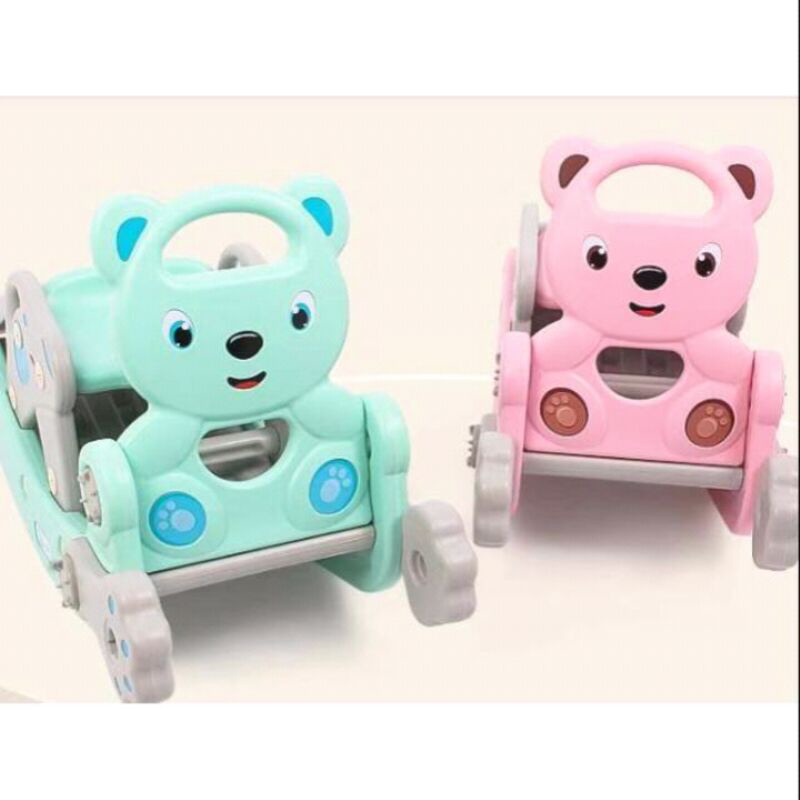 mainan perosotan anak 4in1/ kuda kudaan slide/rocker
